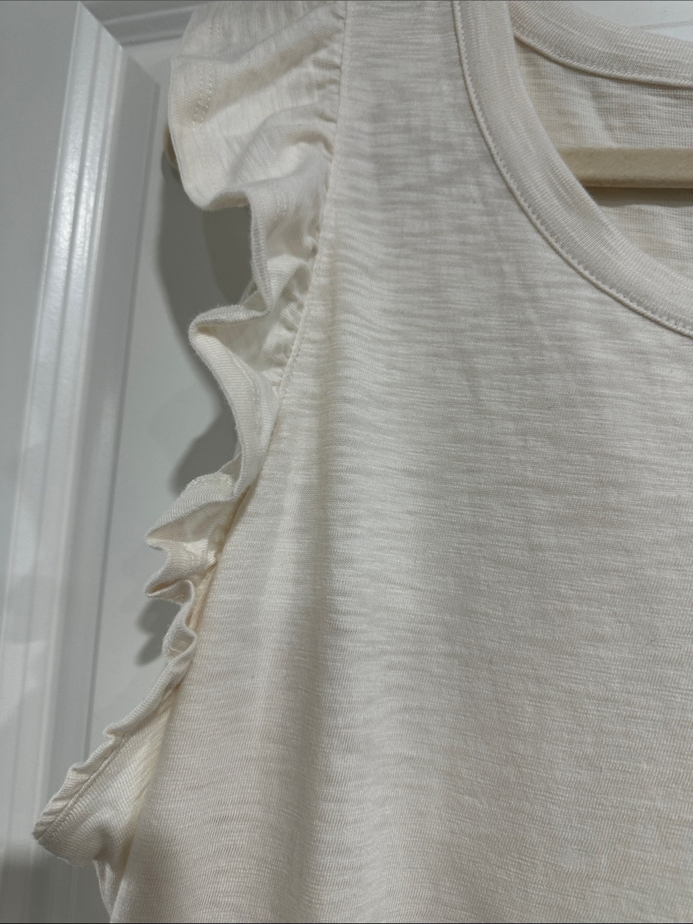 Universal Thread Cream Ruffle-Sleeve Midi Tank Dress - Picture 2 of 5